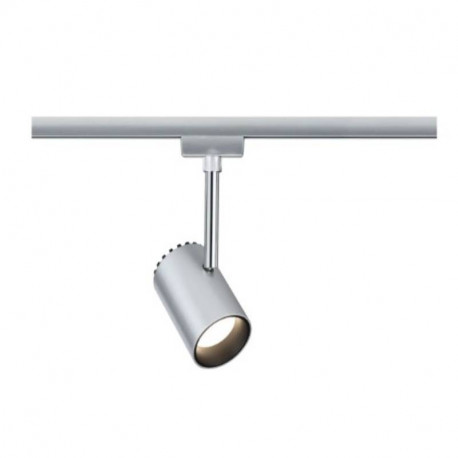 Spot LED sur rail URail Shine Paulmann - 5W - 2700K - Non dimmable - Chromé mat