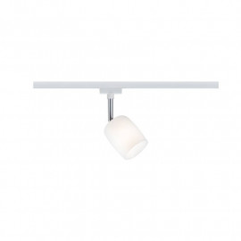 Spot orientable sur rail Blossom URail Paulmann - G9 - 10W max - Dimmable - Blanc satin - Sans ampoule