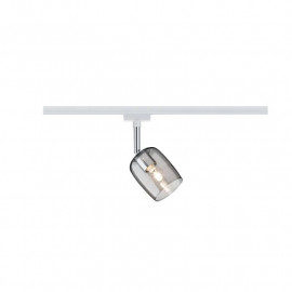 Spot orientable sur rail Blossom URail Paulmann - G9 - 10W max - Dimmable - Blanc gris - Sans ampoule