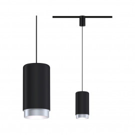 Suspension URail Corus Paulmann - 50W max - E27 - Dimmable - Noir dépoli