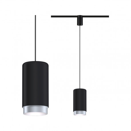 Suspension URail Corus Paulmann - 50W max - E27 - Dimmable - Noir dépoli