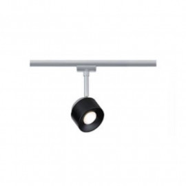 Spot LED sur rail URail Pane Paulmann - 7W - 2700K - Non dimmable - Noir chromé