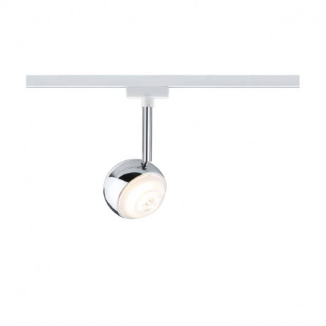 Spot sur rail Capsule II URail Paulmann - 2700K - 6W - Dimmable - Blanc / chromé