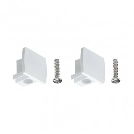 Kit de 2 embouts universels pour rails URail Paulmann - Plastique - Blanc