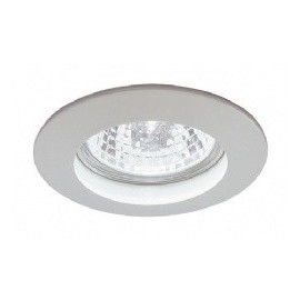 Spot encastré DISK aluminium blanc avec ampoules halogènes 50W