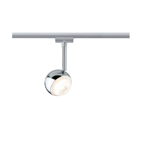 Spot sur rail Capsule II URail Paulmann - 4000K - 6W - Dimmable - Chromé mat/ chromé