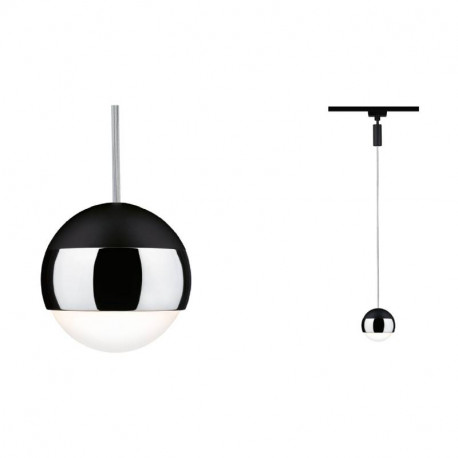 Suspension URail Capsule II Paulmann - 6W - 2700K - Dimmable - Noir/ chromé