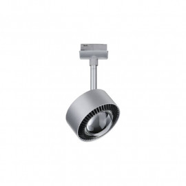 Spot LED sur rail URail Aldan Paulmann - 9W - 4000K - Dimmable - Chrome mat/ noir
