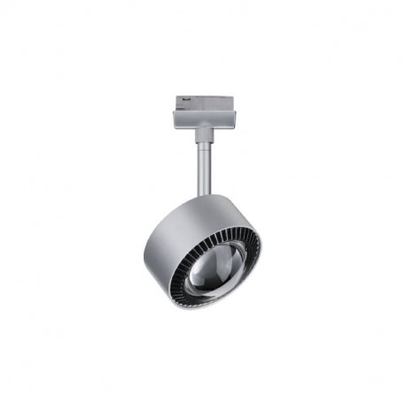 Spot LED sur rail URail Aldan Paulmann - 9W - 4000K - Dimmable - Chrome mat/ noir