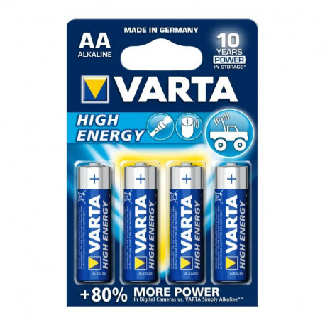 Lot de 4 piles type LR06 - 1,5 volts