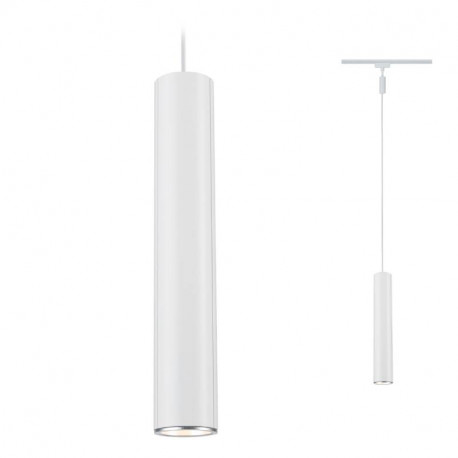 Suspension URail Catalejo Paulmann - 10W max - GU10 - Dimmable - Blanc chrome