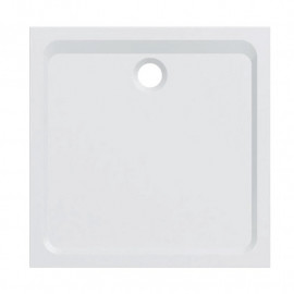 Receveur de douche Melua Geberit - Blanc mat - Antigliss - A poser ou à encastré - 90x90 - Extra plat - Marbrex