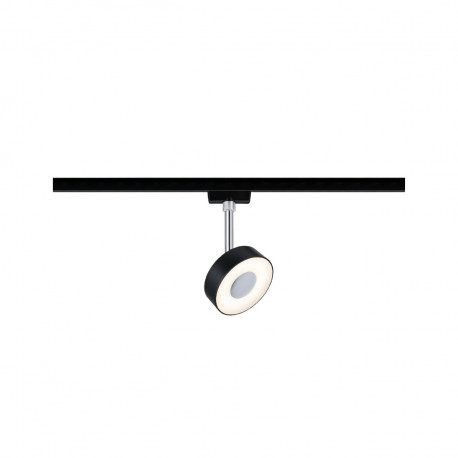 Spot LED sur rail URail Circle Paulmann - 5W - 2700K - Non dimmable - Noir