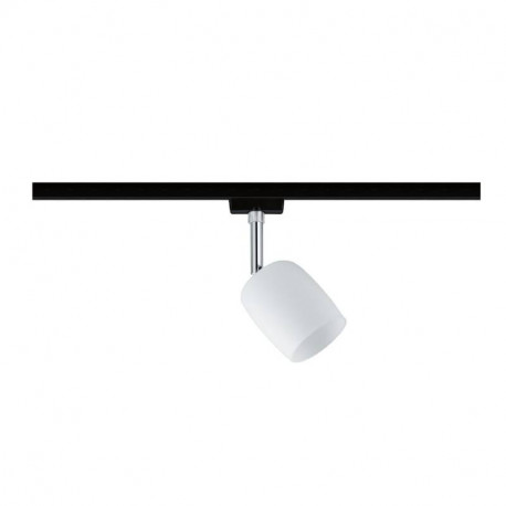 Spot orientable sur rail Blossom URail Paulmann - G9 - 10W max - Dimmable - Noir mat/ satin - Sans ampoule