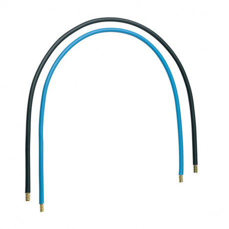 Jeu de 2 conducteurs bleu + noir Hager - 16mm² - Longueur 450 mm