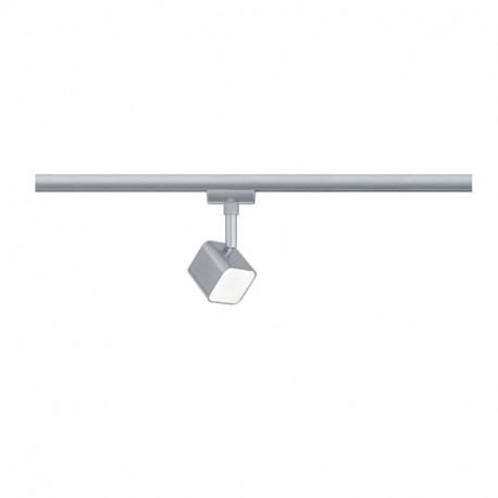 Spot LED sur rail URail Muri Paulmann - 4W - 3000K - Non dimmable - Chrome dépoli
