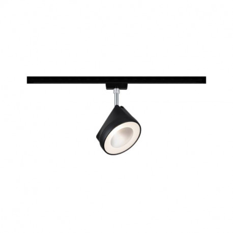 Spot sur rail Arena URail Paulmann - 14W - 4000K - Dimmable - Avec ampoule - Noir mat/chromé