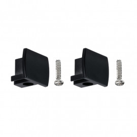 Kit de 2 embouts universels pour rails URail Paulmann - Plastique - Noir