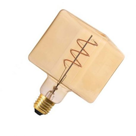 Lampe déco à filament CUBE Aric - E27 - 3.5W - 2200°K - 190lm - Dimmable - Ambrée