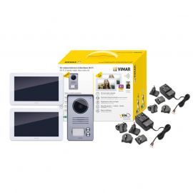 Kit vidéo LCD Vimar - Avec 2 moniteurs 7" Wifi - Alimentation multifiche