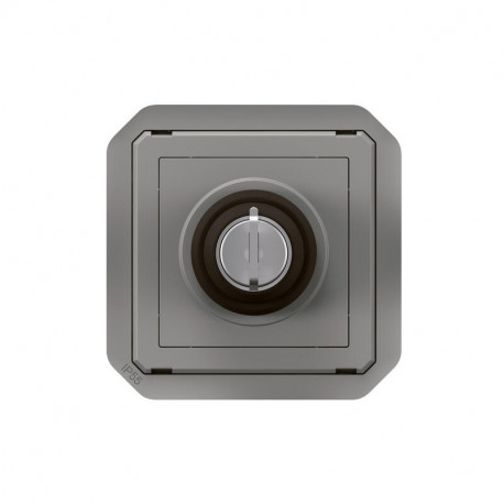 Interrupteur à clé étanche à encastrer - 3 positions - gris • MMEl