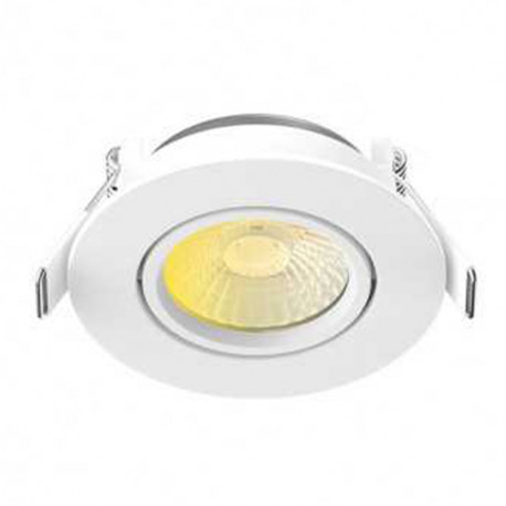 Spot encastré inclinable LED Éclat II Miidex - 6W - 2700 / 3000 / 4000K - Rond - Blanc