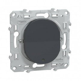 Va et vient lumineux ou témoin Ovalis Schneider Electric - 10 AX - 250V - Anthracite