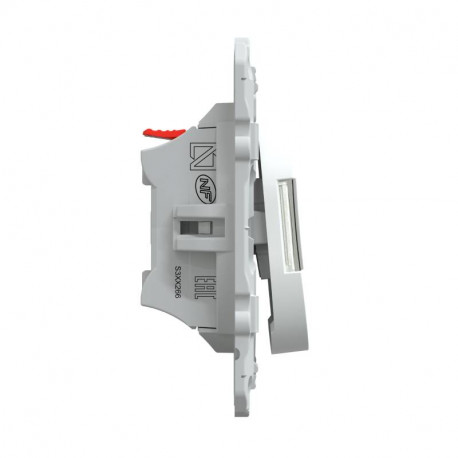 Bouton Poussoir Connecté Schneider Wiser Ovalis – Zigbee, 10A, Blanc – S320530W