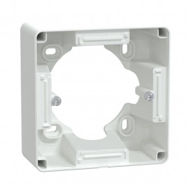 Boite support 36mm Ovalis Schneider Electric - 1 poste - Pour montage en saillie -Blanc