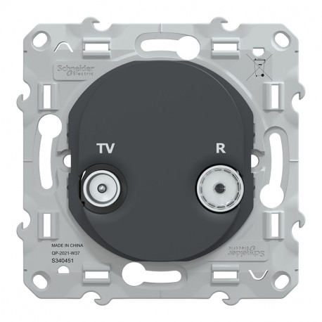 Prise TV Schneider Ovalis - Neuf - Pour Installation électrique Murale