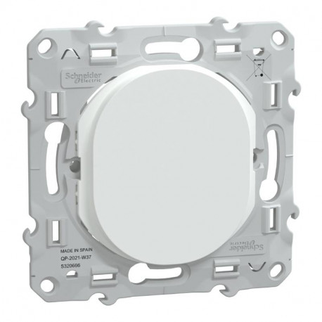 Obturateur Ovalis Schneider Electric - Encastré - Blanc