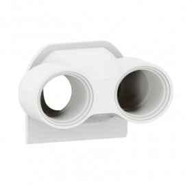 Embout presse étoupe 2 entrées Plexo Legrand - Pour boîtier saillie étanche - Filetage M20 - Blanc