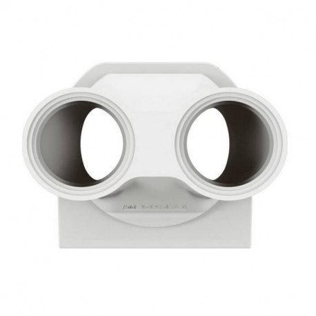 Boîtier à presse-étoupe Plexo IP55 - 2 postes verticaux ISO 20 - Gris