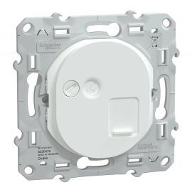 Prise VDI RJ45 Ovalis Schneider Electric - Grade 3 - Cat6 - STP - Blanc