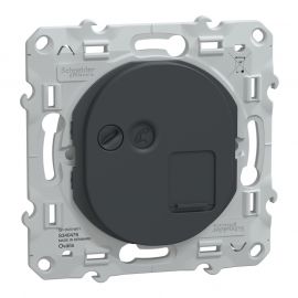 Prise VDI RJ45 Ovalis Schneider Electric - Grade 3 - Cat6 - STP - Anthracite