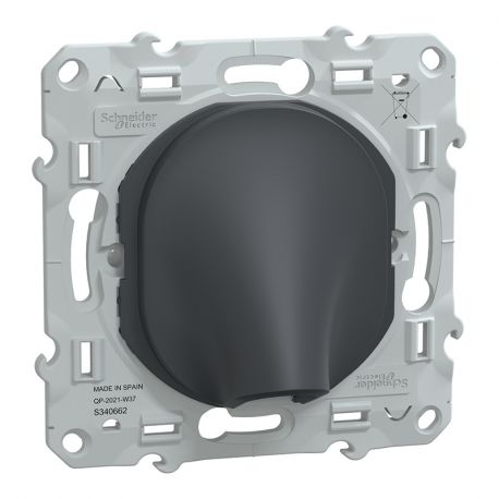 Sortie de câble Ovalis Schneider Electric - 16A - Ø6..12mm - Anthracite