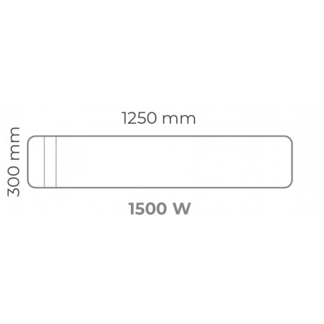 Radiateur inertie Fonte Active Chamane Intuis - Plinthe - 1000W - Blanc