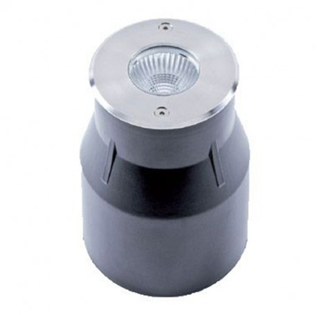 Encastré de sol rond PURE 380 Indigo - 7W - 3000K - IP67 - Inox