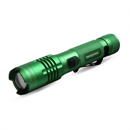 Lampe torche Observer tools - Vert - Portée 270m - Lumens 1200 -  Garantie à vie