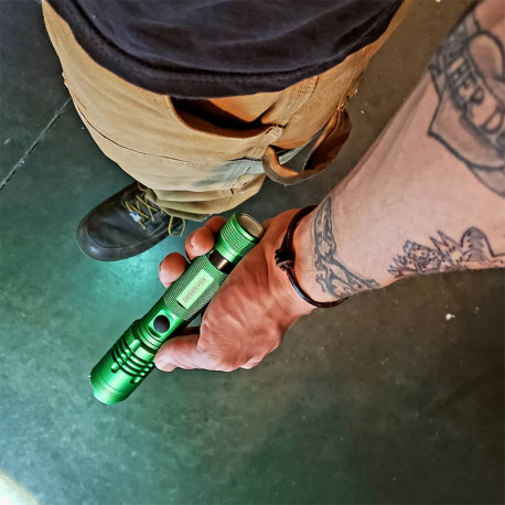 Torche, Torche De Chasse Verte, Torche De Lumière Verte 1000 Lumens 300 Metres Etanche 5 Modes Torches Tactiques Noir 89970178