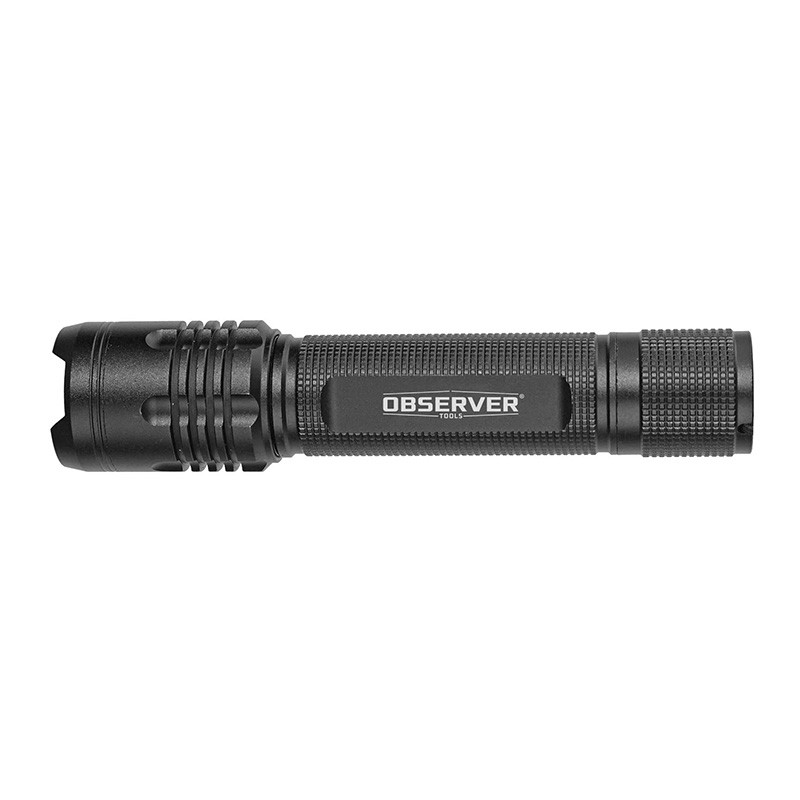 Lampe Torche Observer Tools 1000 Lumens Rechargeable - 270m, étanche, Alu - Quasi Neuf