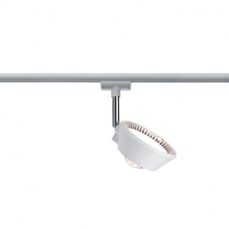 URail Spot sur rail LED Sabik Paulmann 2 700K Blanc dépoli,Chrome mat