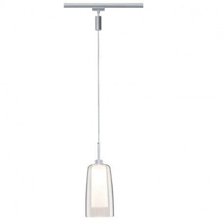 Suspension LED Urail Pendulum Arido II Paulmann GU10 2 700K Chrome mat, Clair, Satiné