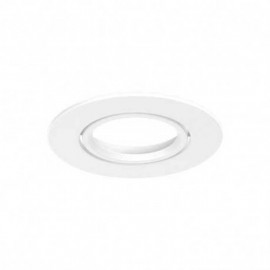 Collerette ronde inclinable pour spot Éclat II Miidex - Ø82 mm - Blanc