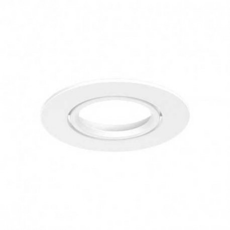 Collerette ronde inclinable pour spot Éclat II Miidex - Ø82 mm - Blanc