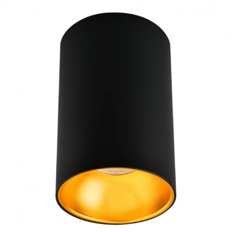 Spot en saillie SR-202 Arlux - Fixe - Ø94mm - GU10 - Max 35W - Sans ampoule - Noir & Doré