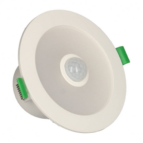 Spot encastré avec détecteur IR Sirius Arlux - 10W - 3000/4000/6000K - IP44 - Blanc