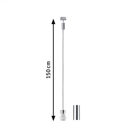 Suspension Urail 2Easy Paulmann - E27 - Chrome mat, Chrome