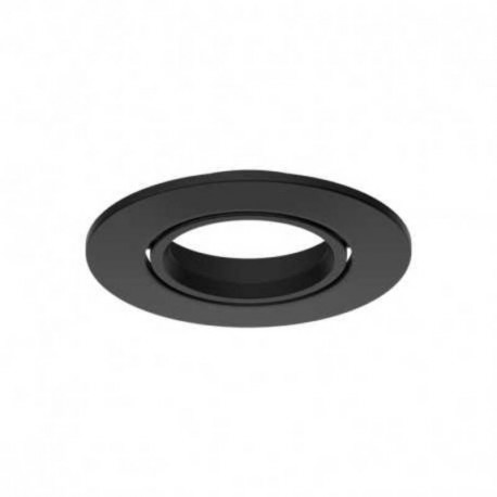Collerette ronde inclinable pour spot Éclat II Miidex - Ø82 mm - Noir