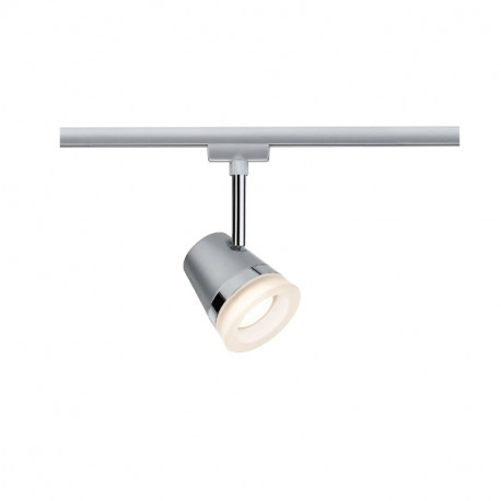 Spot Cone sur rail Urail Paulmann 5W - GU10 - 2 700 - 6 500K Chrome mat, Chrome